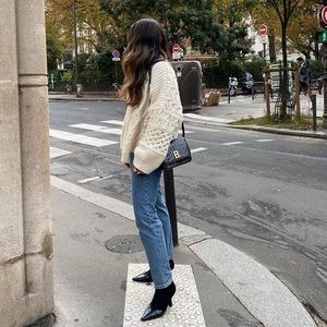 Hm trend premium quality cream  oversized jumper